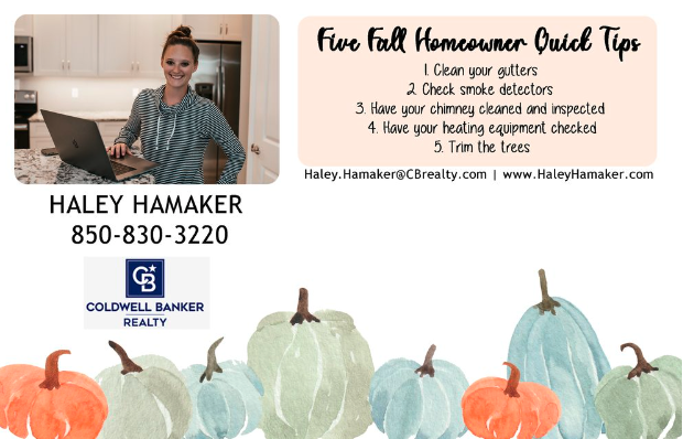 Autumn Homeowner Quick Tips/ Checklist